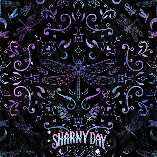 Dragonflies non-exclusive Seamless Pattern Design