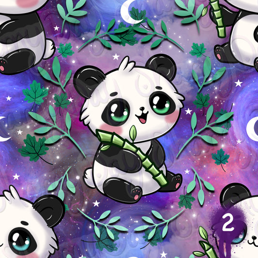 Kawaii Pandas Exclusive Seamless Pattern