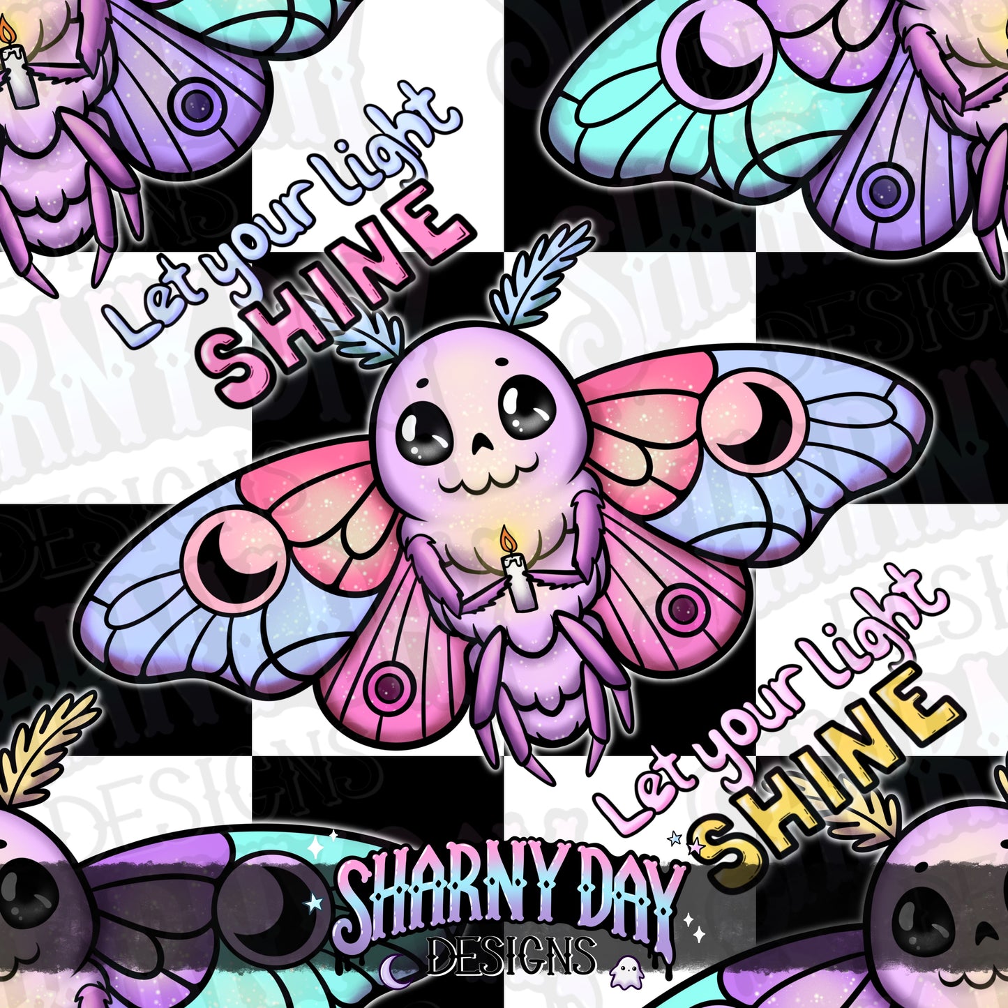 Let Your Light Shine Exclusive Seamless Pattern Design