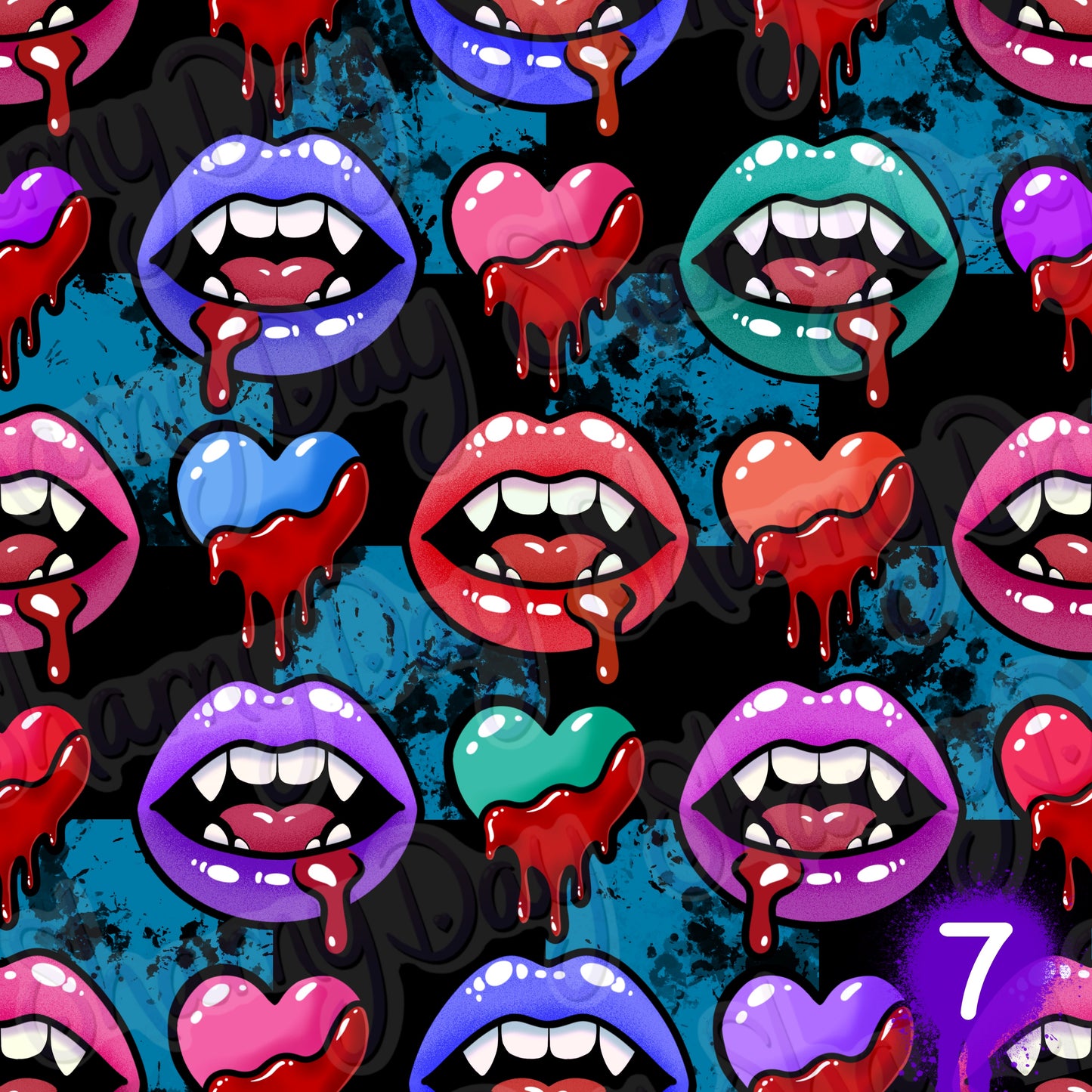 Blood Lust Exclusive Seamless Pattern