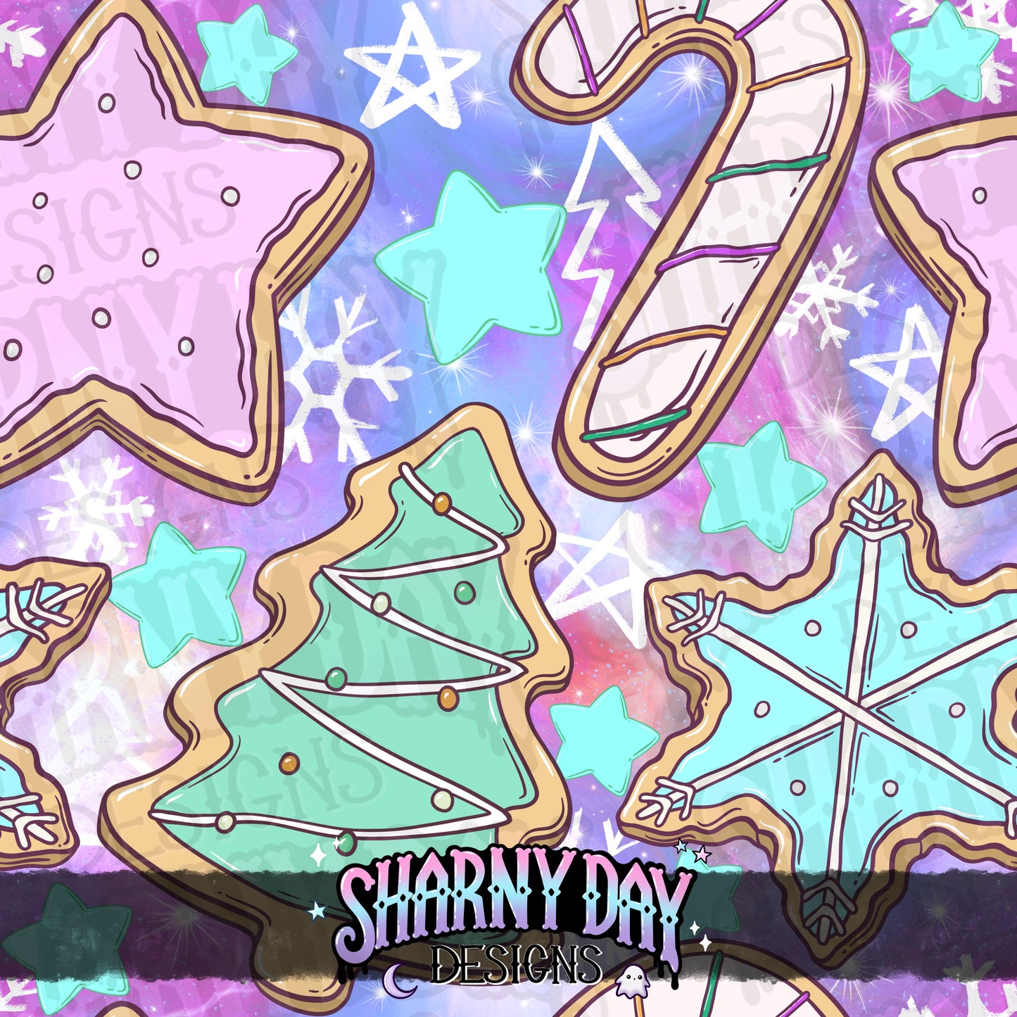 Winter Cookies Exclusive Seamless Pattern Design