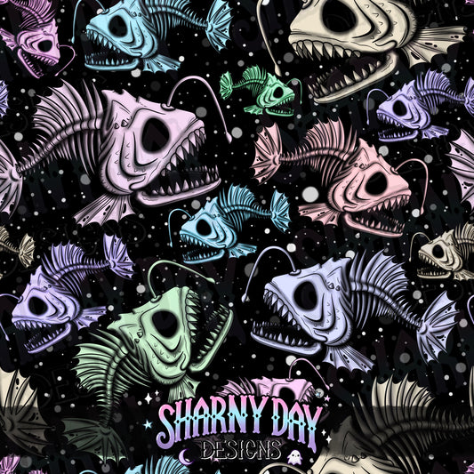 Angler Skelly Limited Seamless Pattern (2 available per colourway)