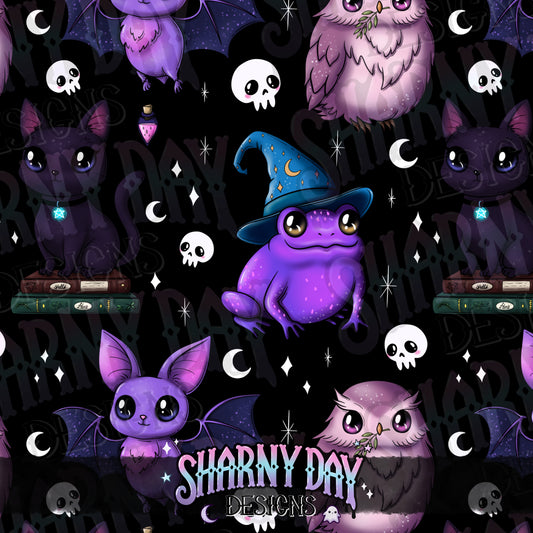 Magical Familiars Limited Seamless Pattern