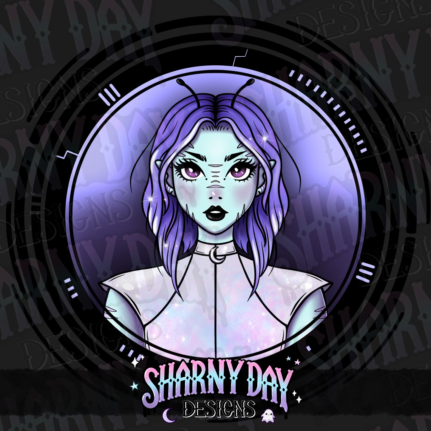 HEXTOBER - Galaxy Girl Non-exclusive PNG Bundle