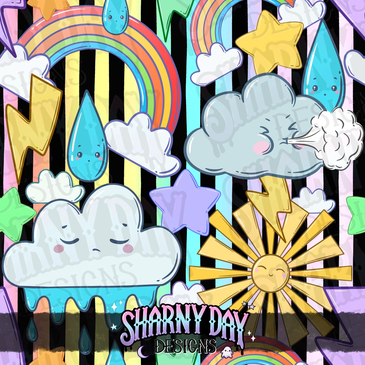 Decora Weather Seamless Pattern Design