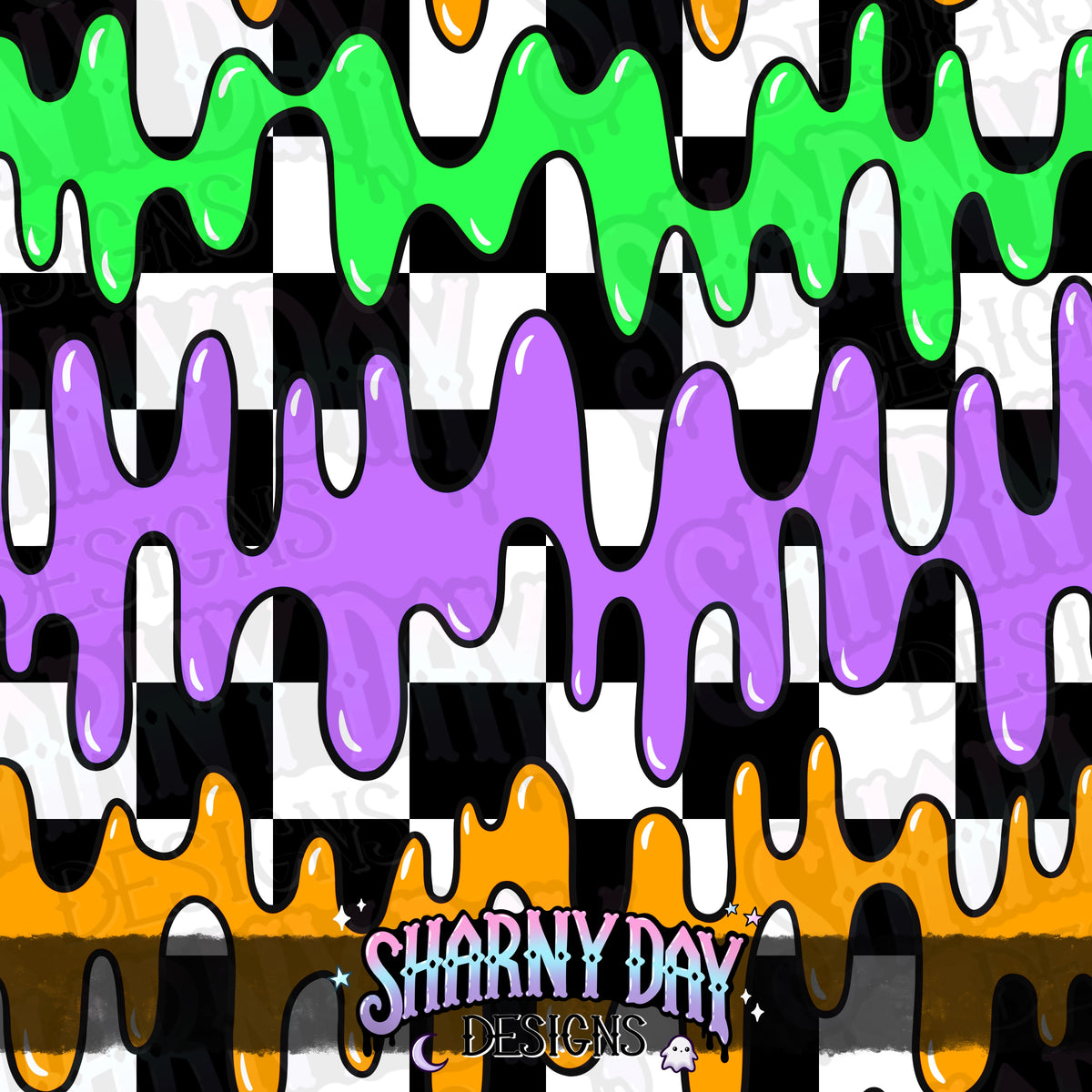 HEXTOBER - Slime (liquid) - non-exclusive Seamless Pattern Design (bundle available separately)
