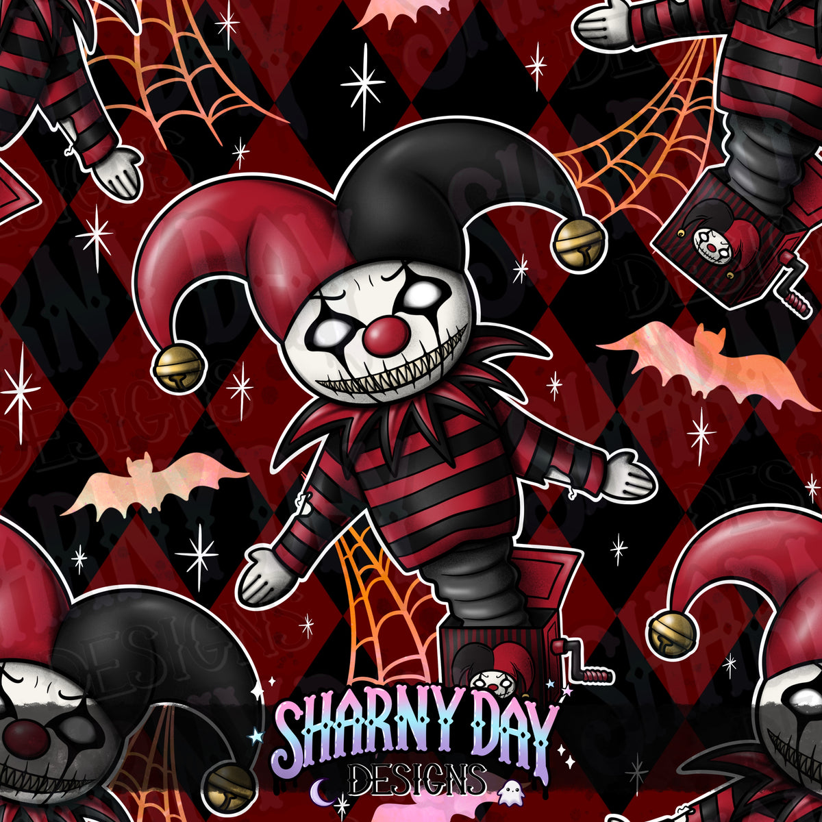 HEXTOBER - Jack Out Of The Box - Exclusive Seamless Pattern Design