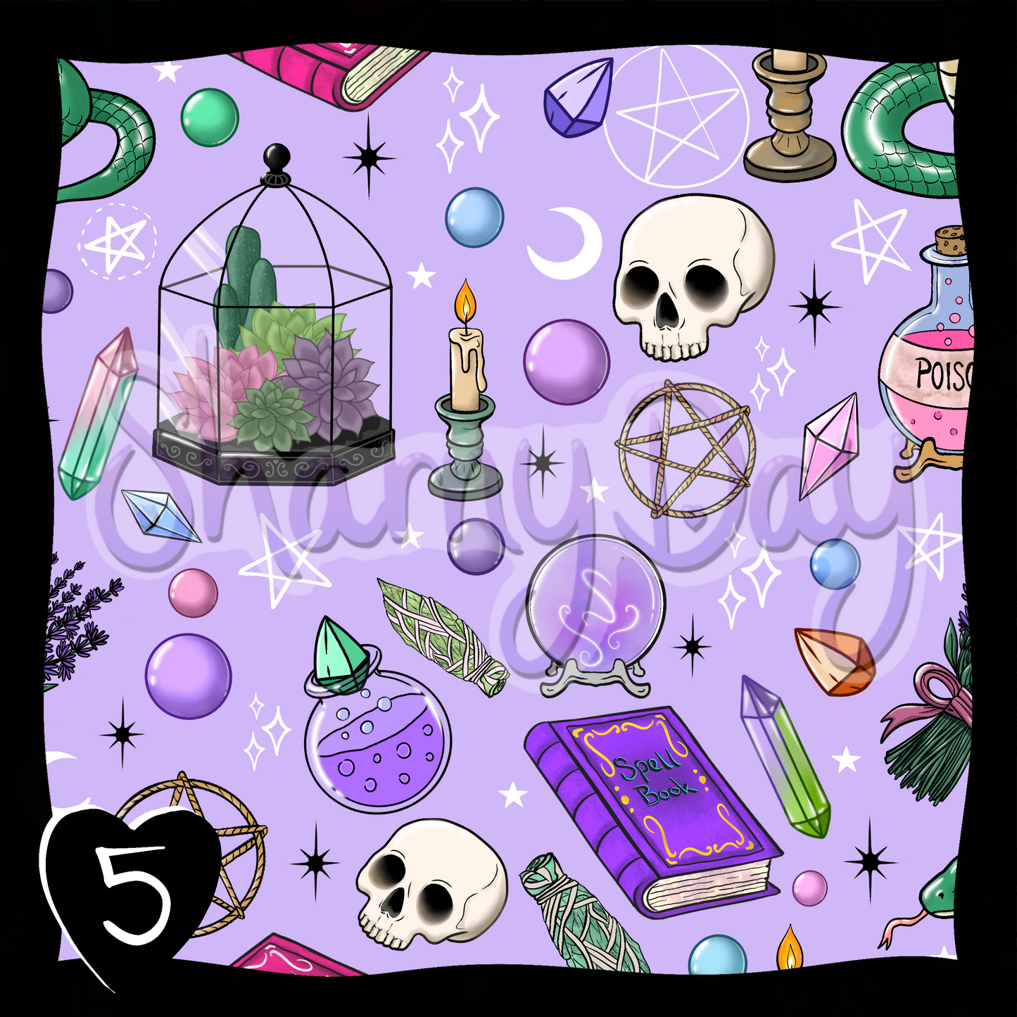 The Witch is In Exclusive Seamless Pattern
