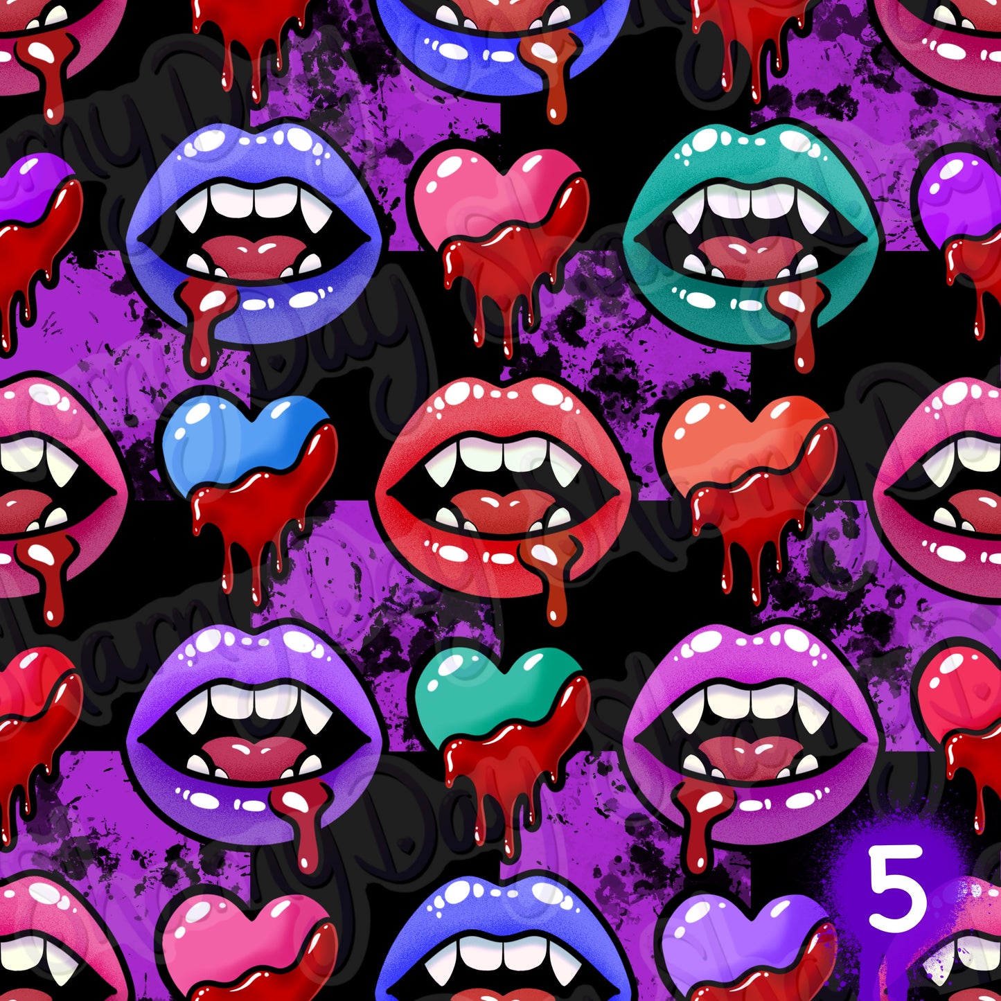 Blood Lust Exclusive Seamless Pattern