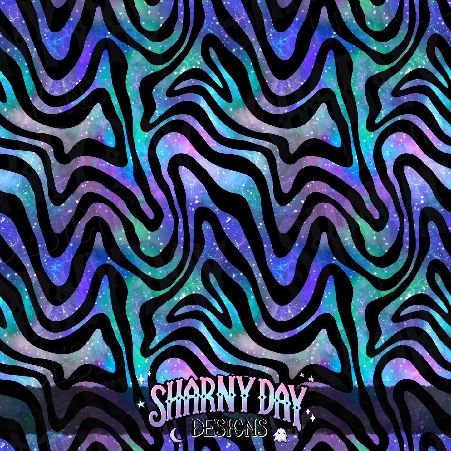 Retro Swirly Vibes Exclusive Seamless Pattern Design