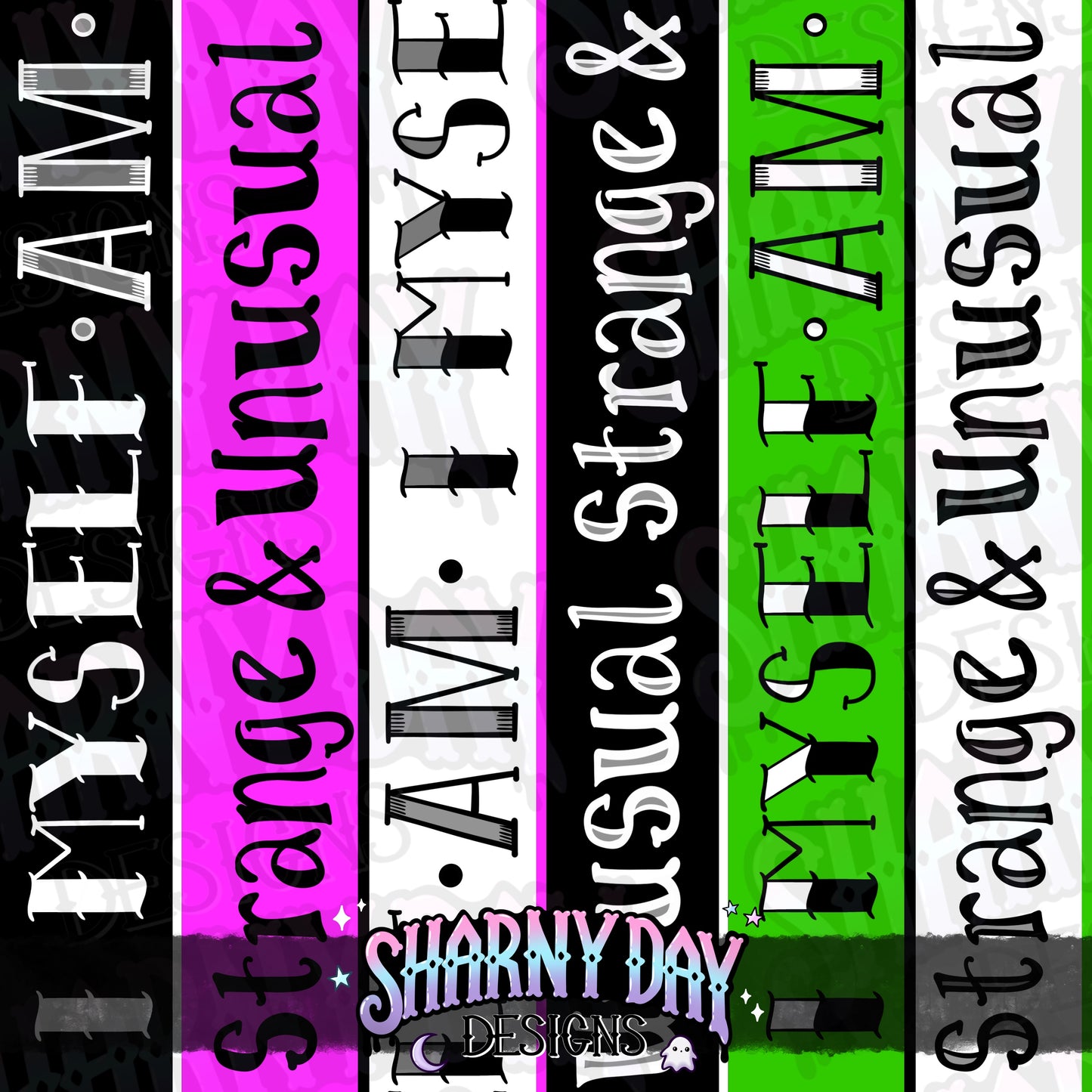 HEXTOBER - Strange & Unusual Stripe Limited Seamless Pattern