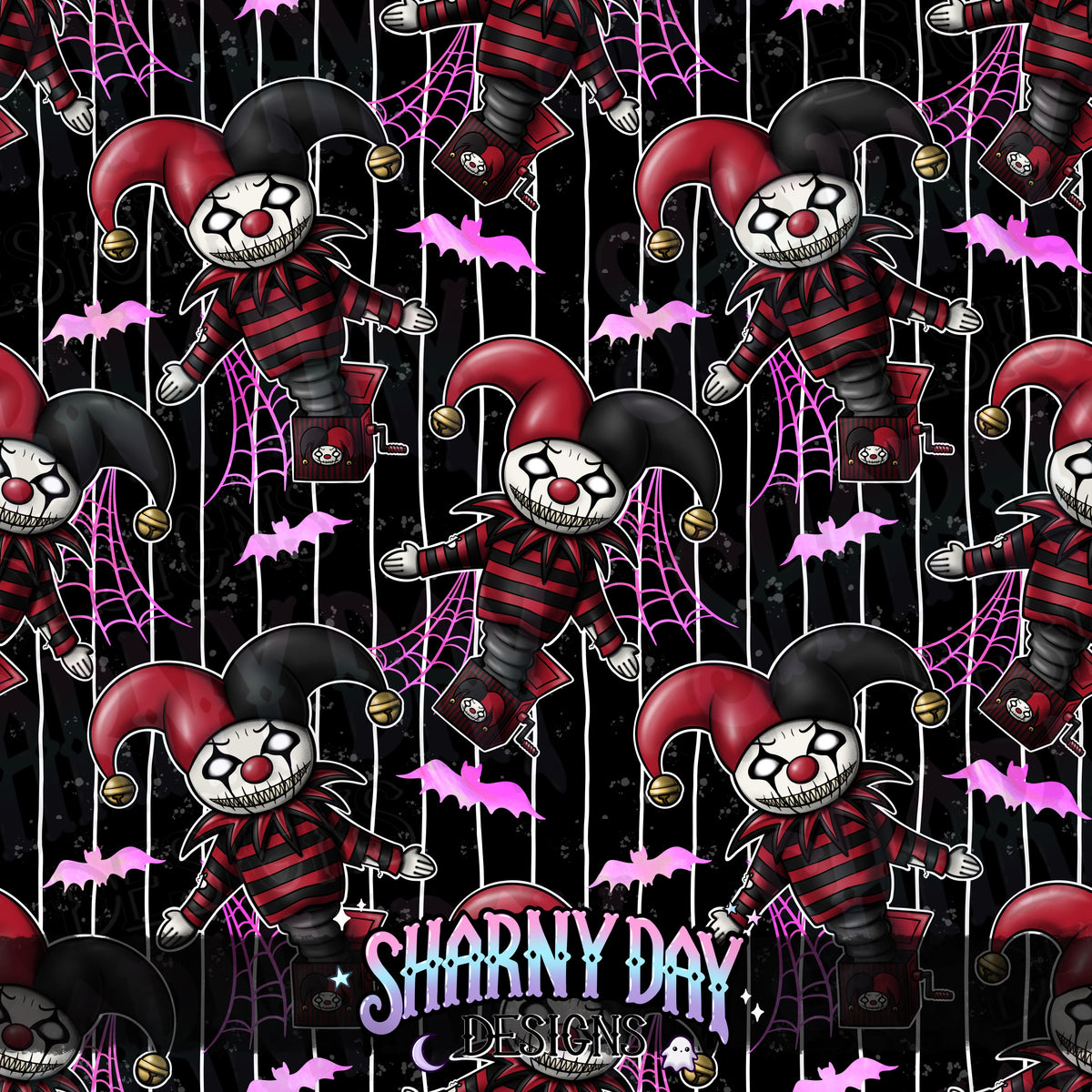 HEXTOBER - Jack Out Of The Box - Exclusive Seamless Pattern Design