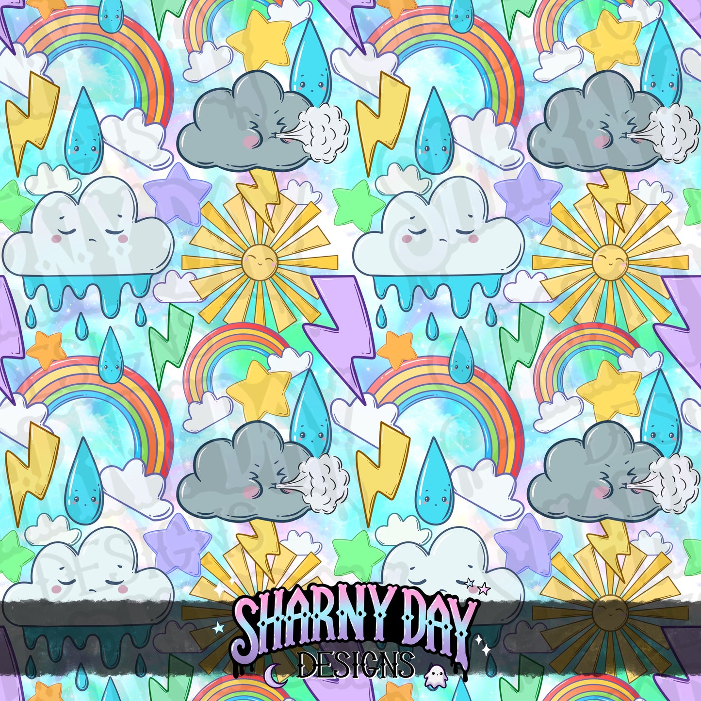 Decora Weather Seamless Pattern Design
