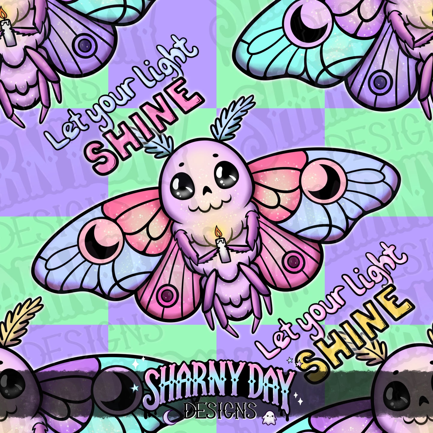 Let Your Light Shine Exclusive Seamless Pattern Design