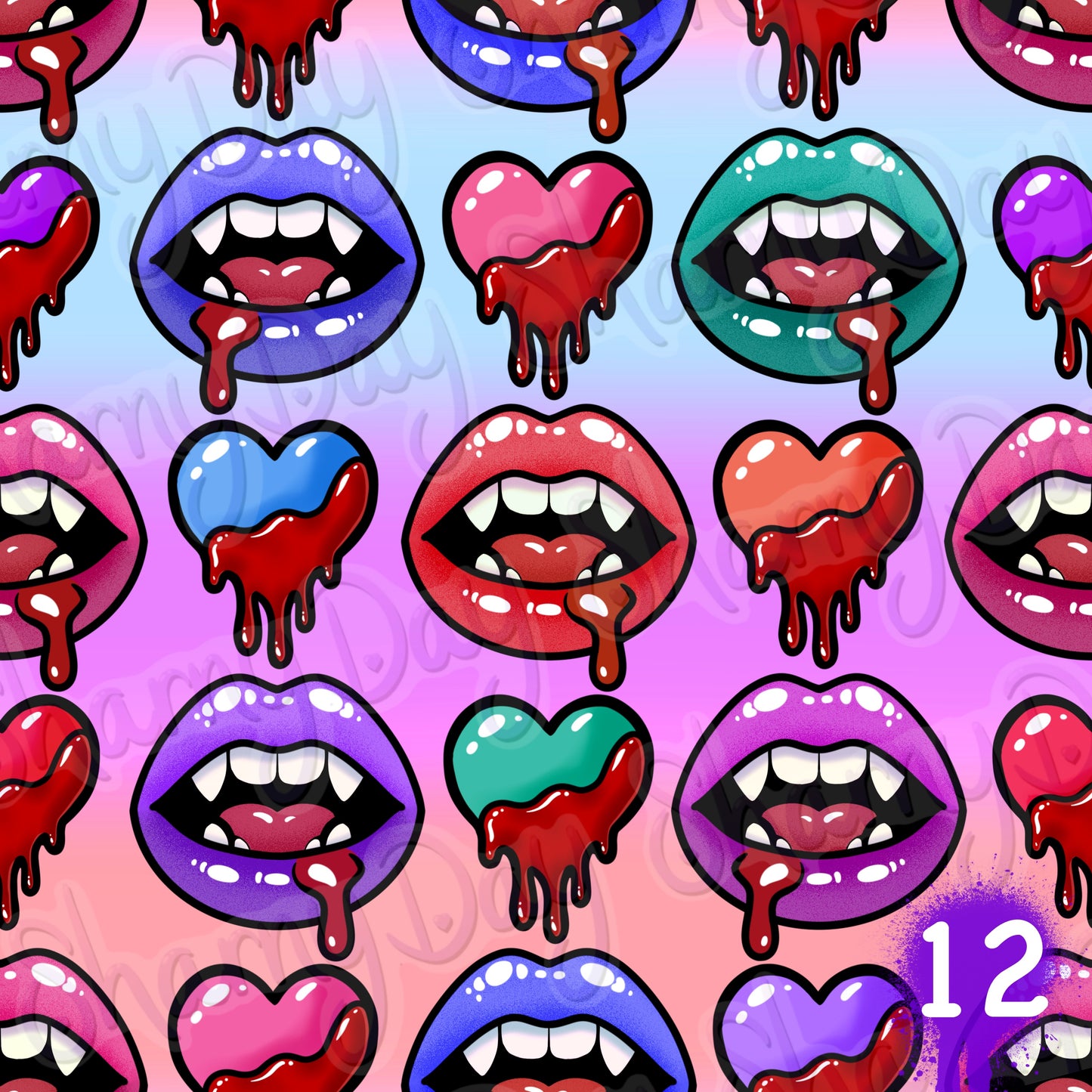 Blood Lust Exclusive Seamless Pattern