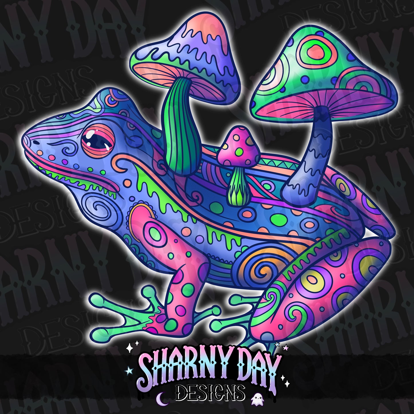 HEXTOBER - Psychedelic Frogs non-exclusive PNG