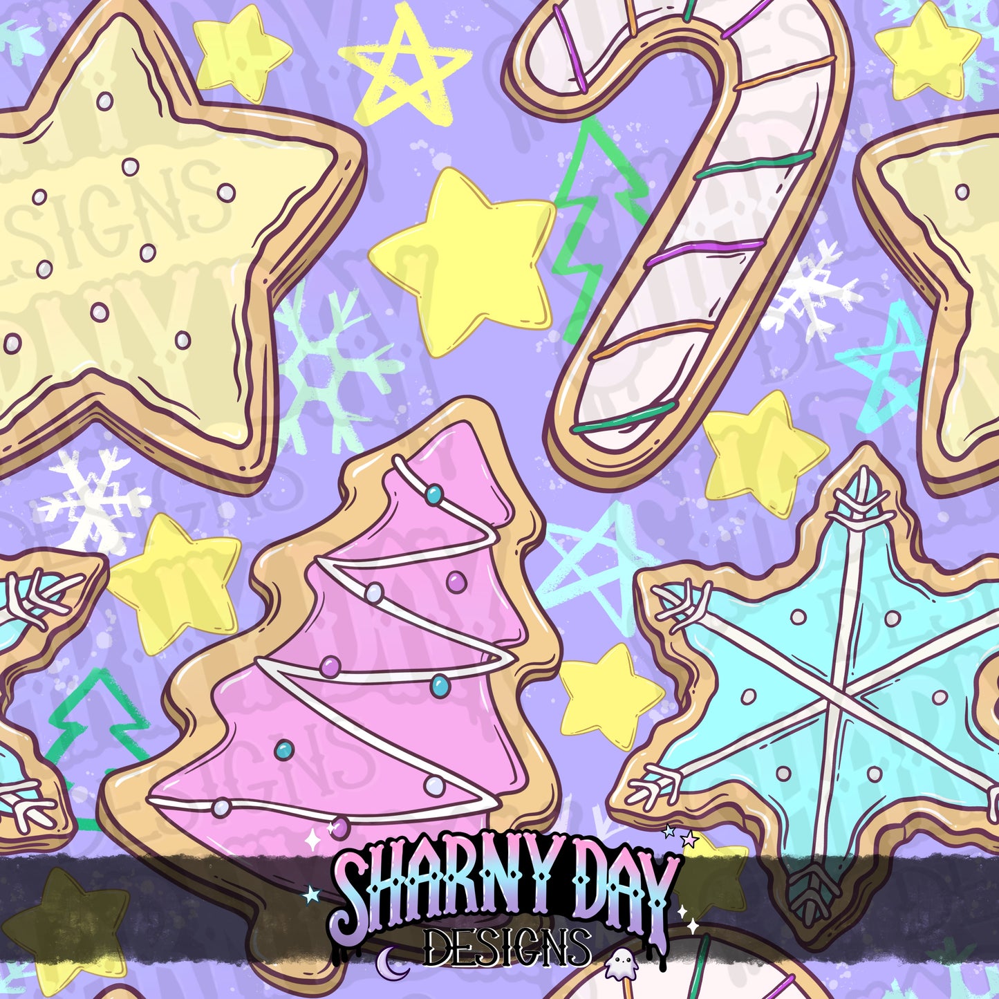 Winter Cookies Exclusive Seamless Pattern Design