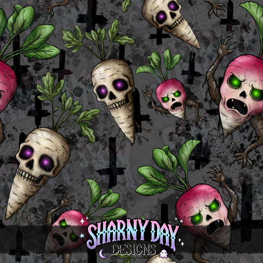 Angry Veggies Exclusive Seamless Pattern Design