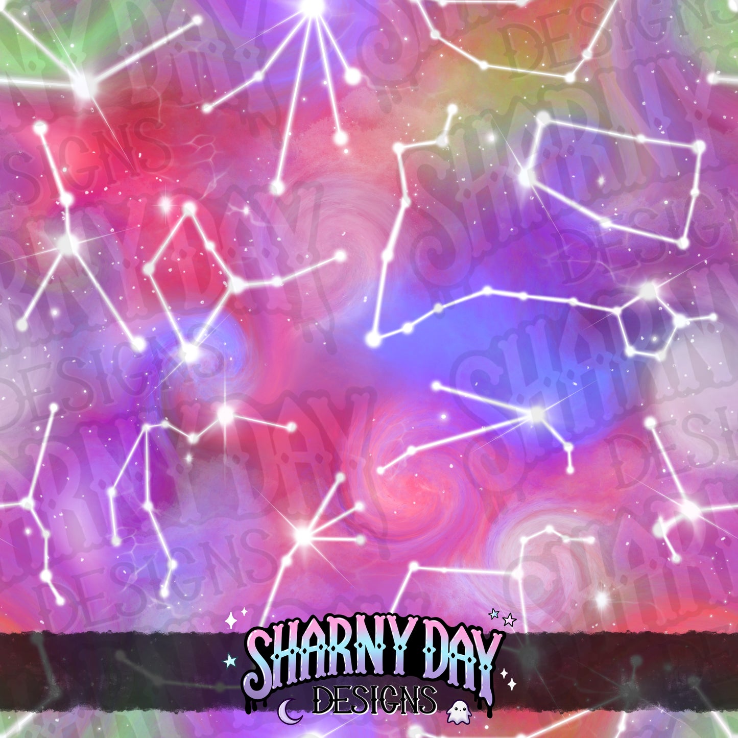 Zodiac Constellations Limited Exclusive Seamless Pattern