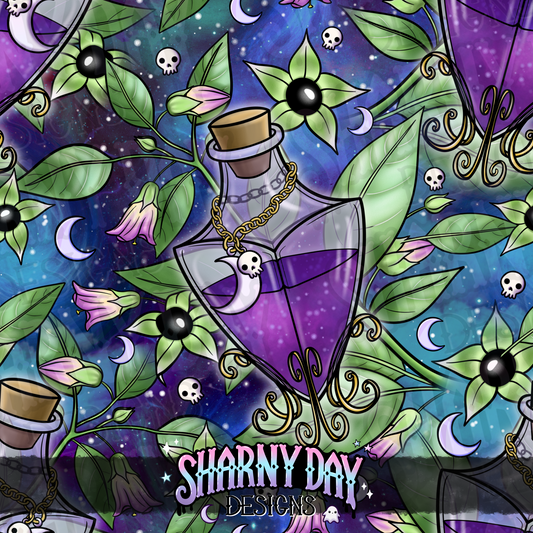 HEXTOBER - Belladonna Limited Exclusive Seamless Pattern