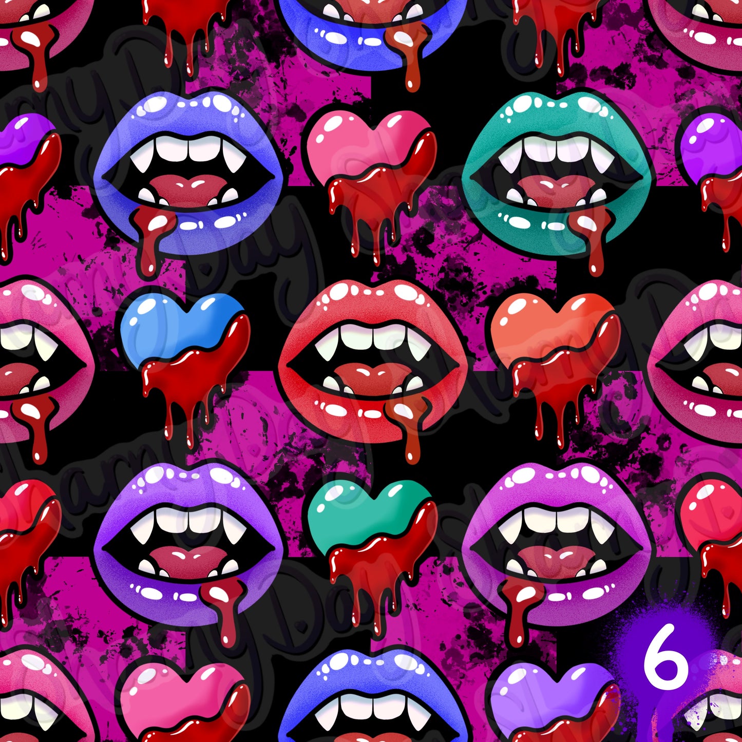 Blood Lust Exclusive Seamless Pattern