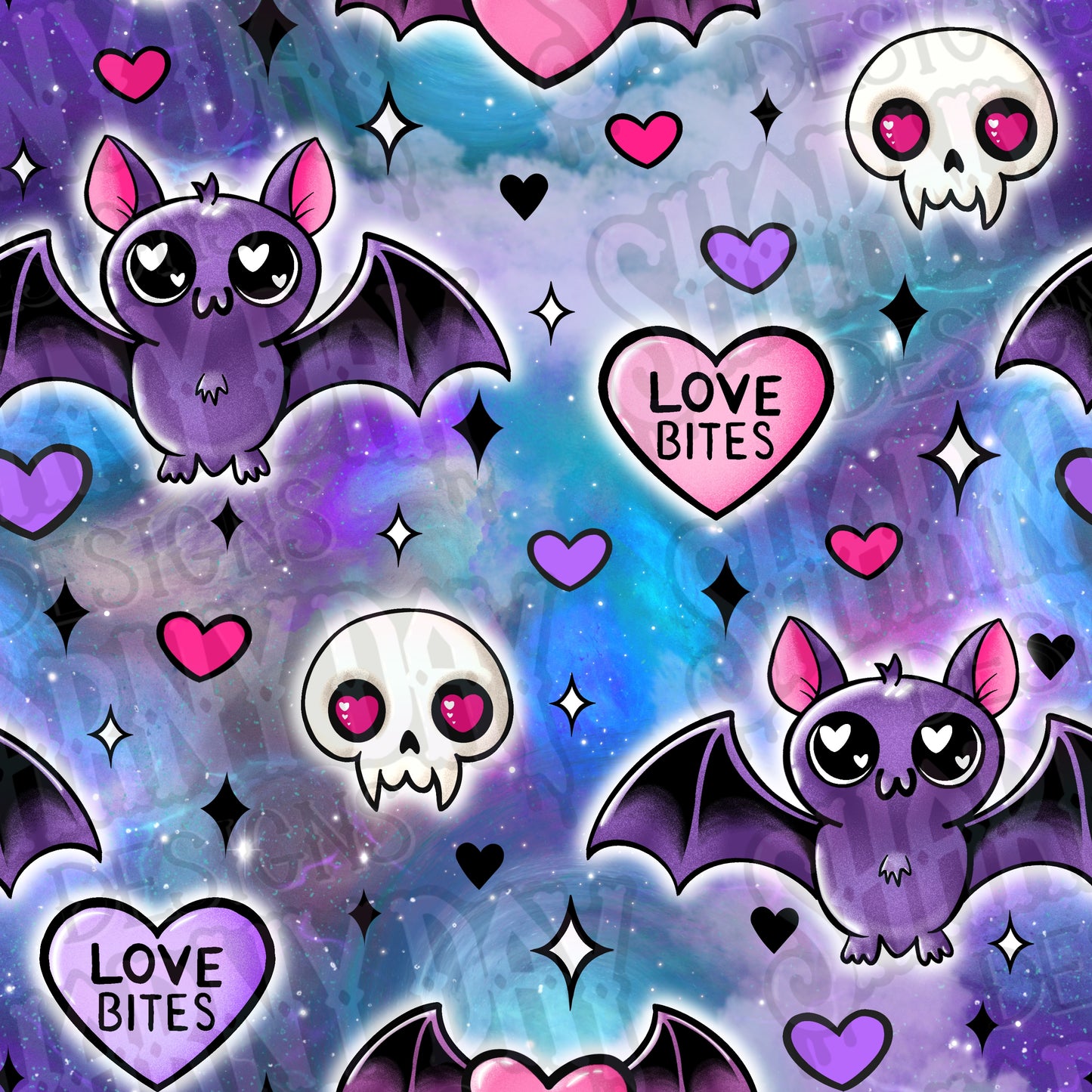Love Bites Exclusive Seamless Pattern Design