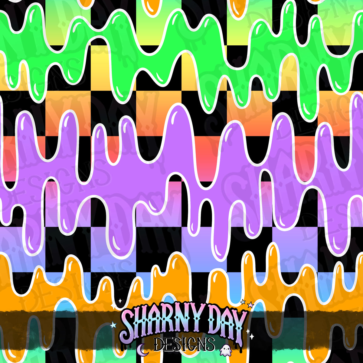 HEXTOBER - Slime (liquid) - non-exclusive Seamless Pattern Design (bundle available separately)