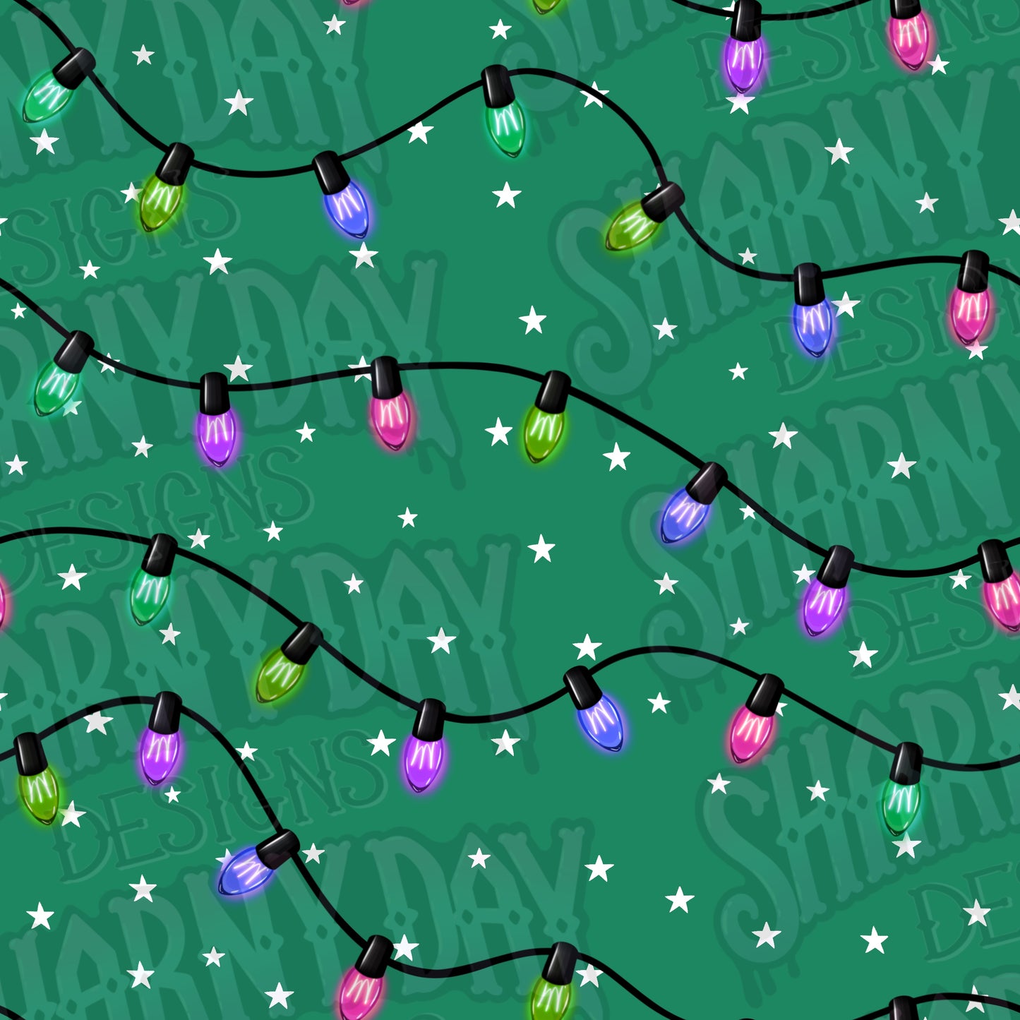 Festive Lights Co Ord non-exclusive Seamless Pattern Design