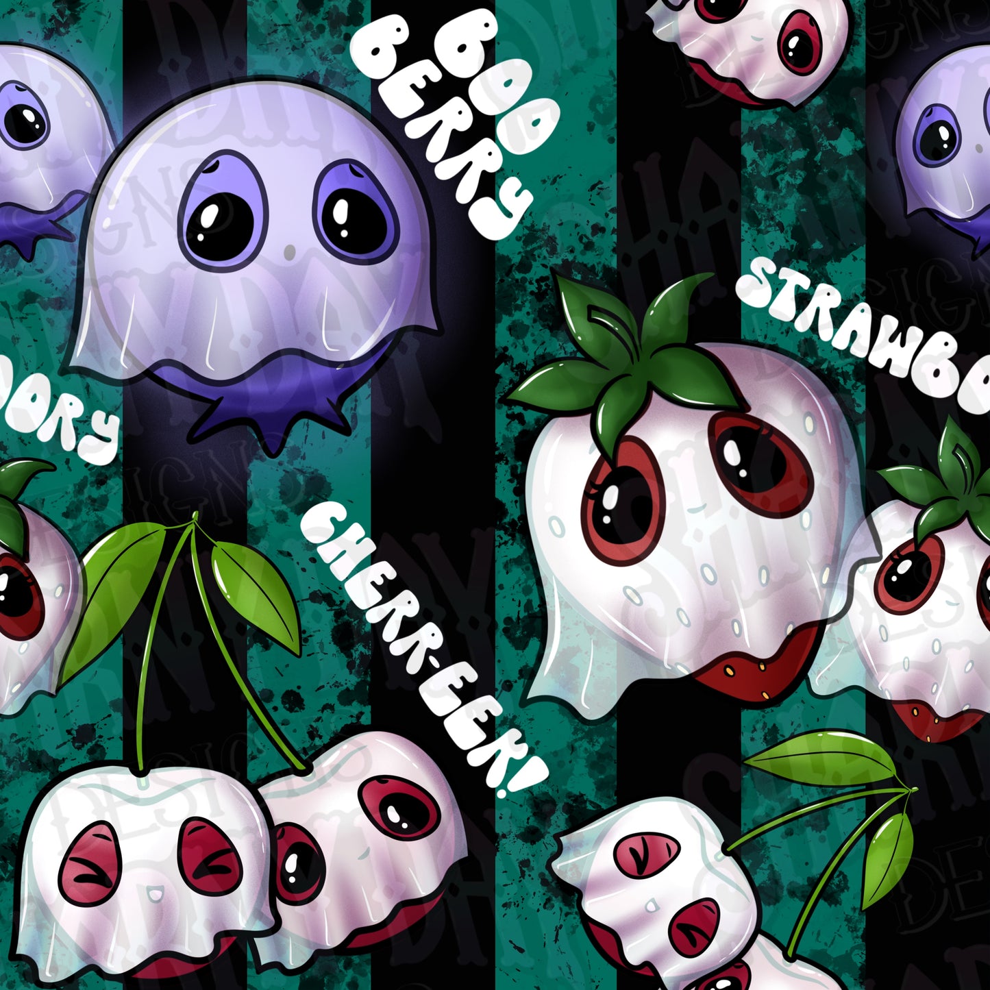 Fruity Boos Exclusive Seamless Pattern Design
