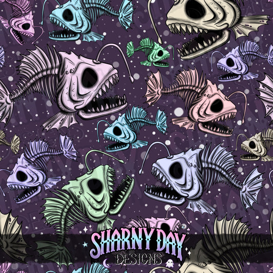 Angler Skelly Limited Seamless Pattern (2 available per colourway)