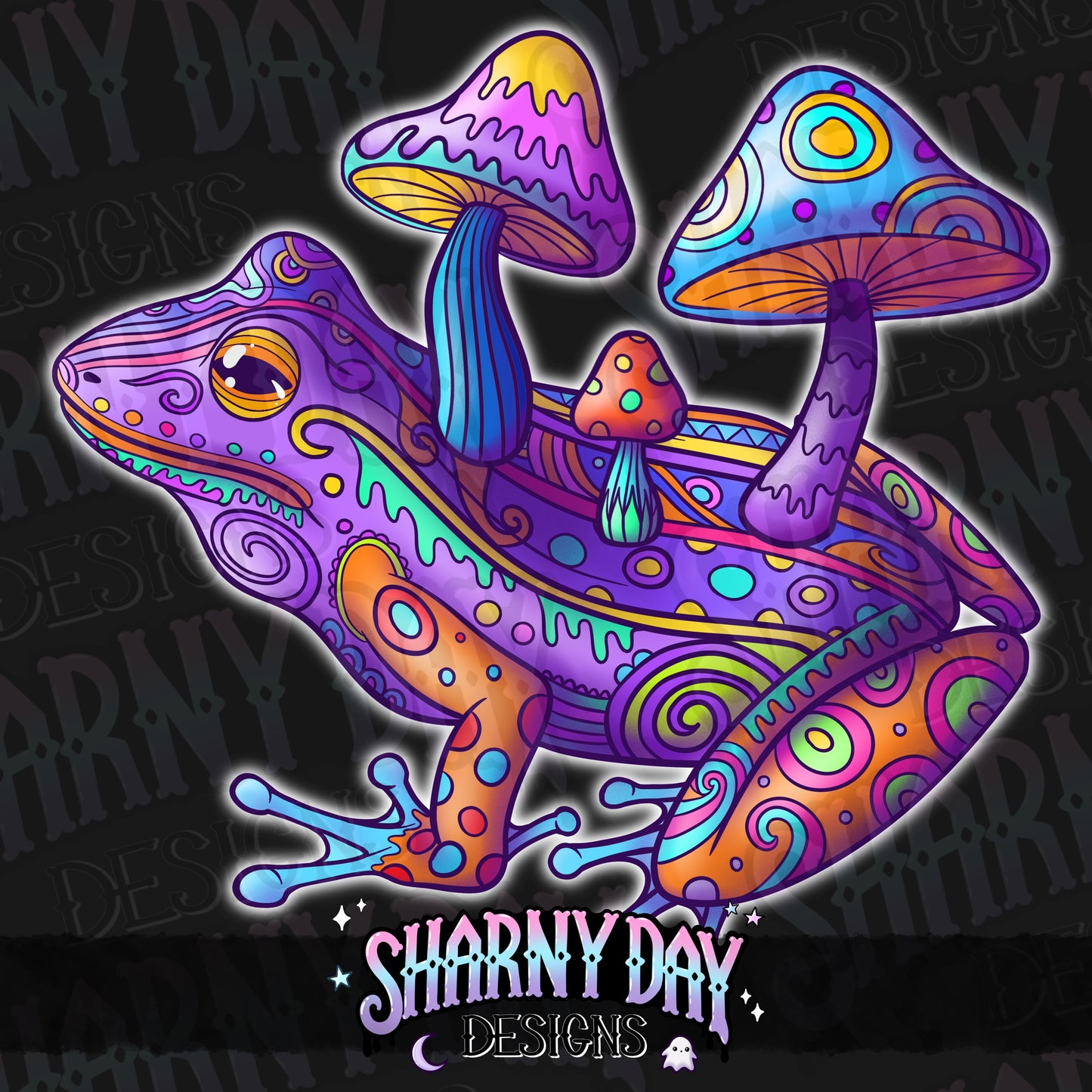 HEXTOBER - Psychedelic Frogs non-exclusive PNG