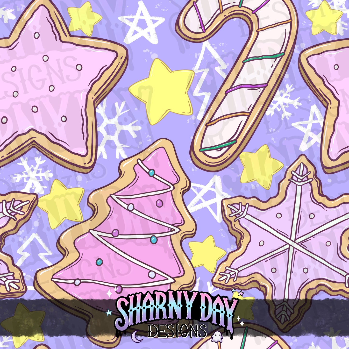 Winter Cookies Exclusive Seamless Pattern Design