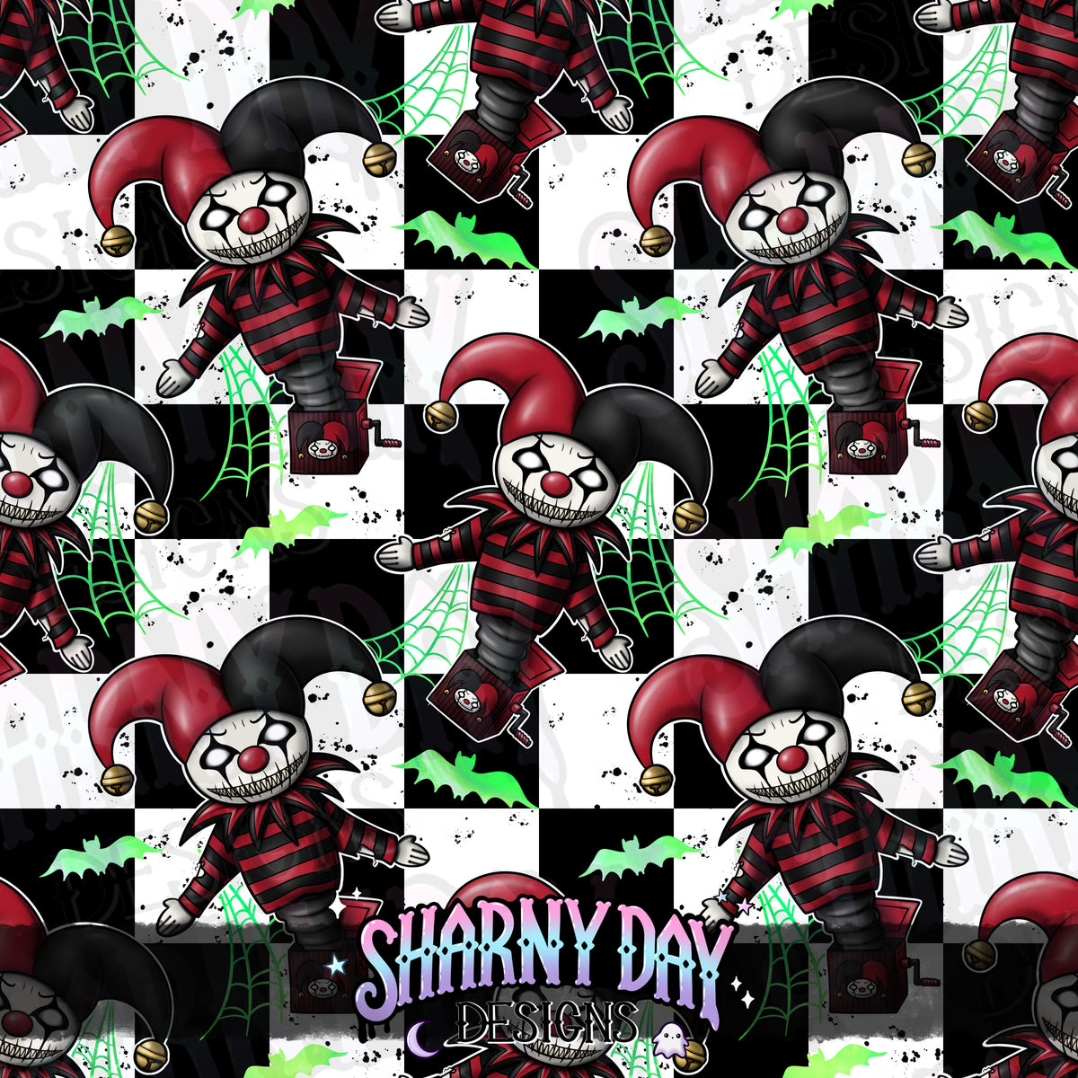 HEXTOBER - Jack Out Of The Box - Exclusive Seamless Pattern Design