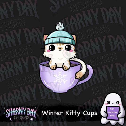 Winter Kitty Cups non-exclusive PNG
