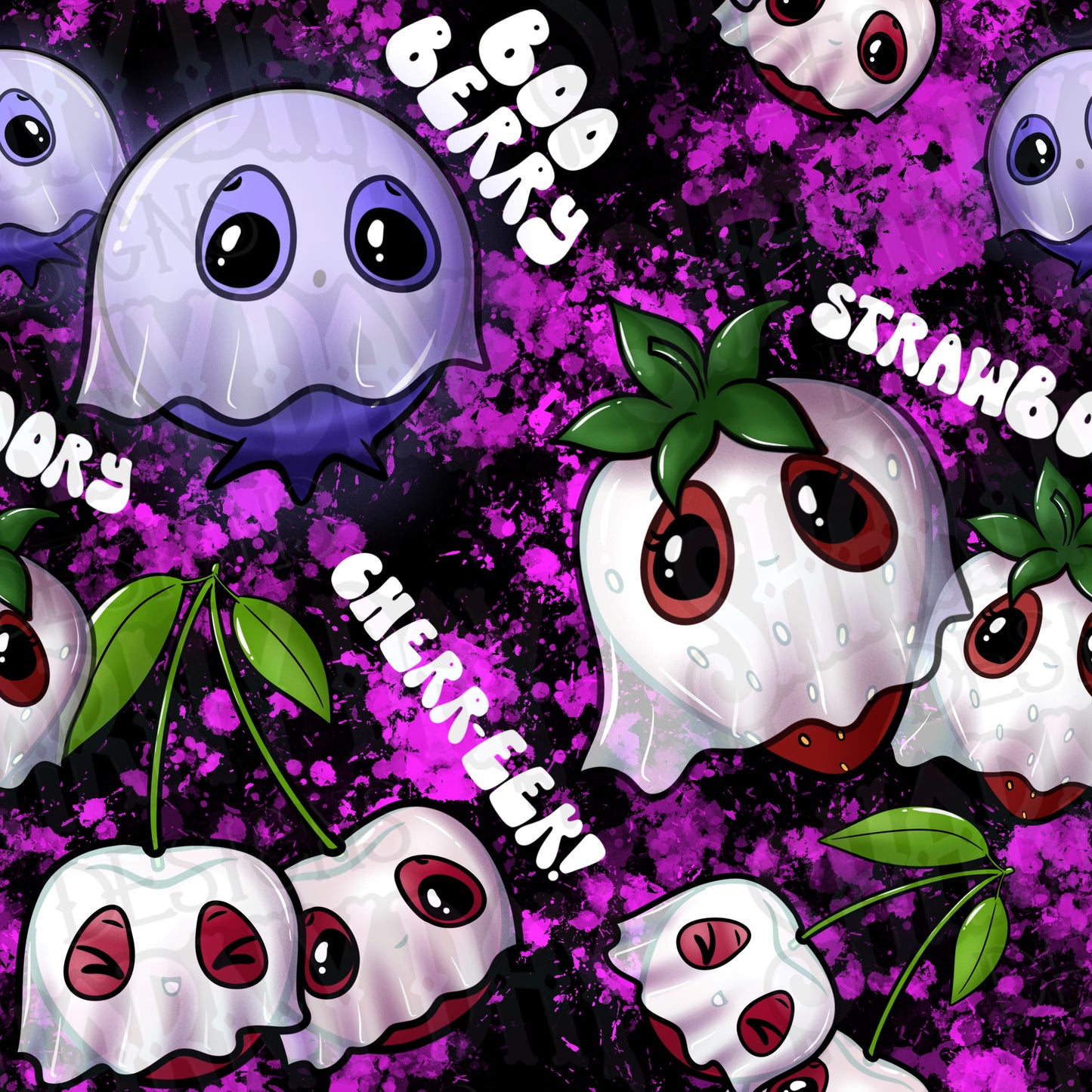 Fruity Boos Exclusive Seamless Pattern Design