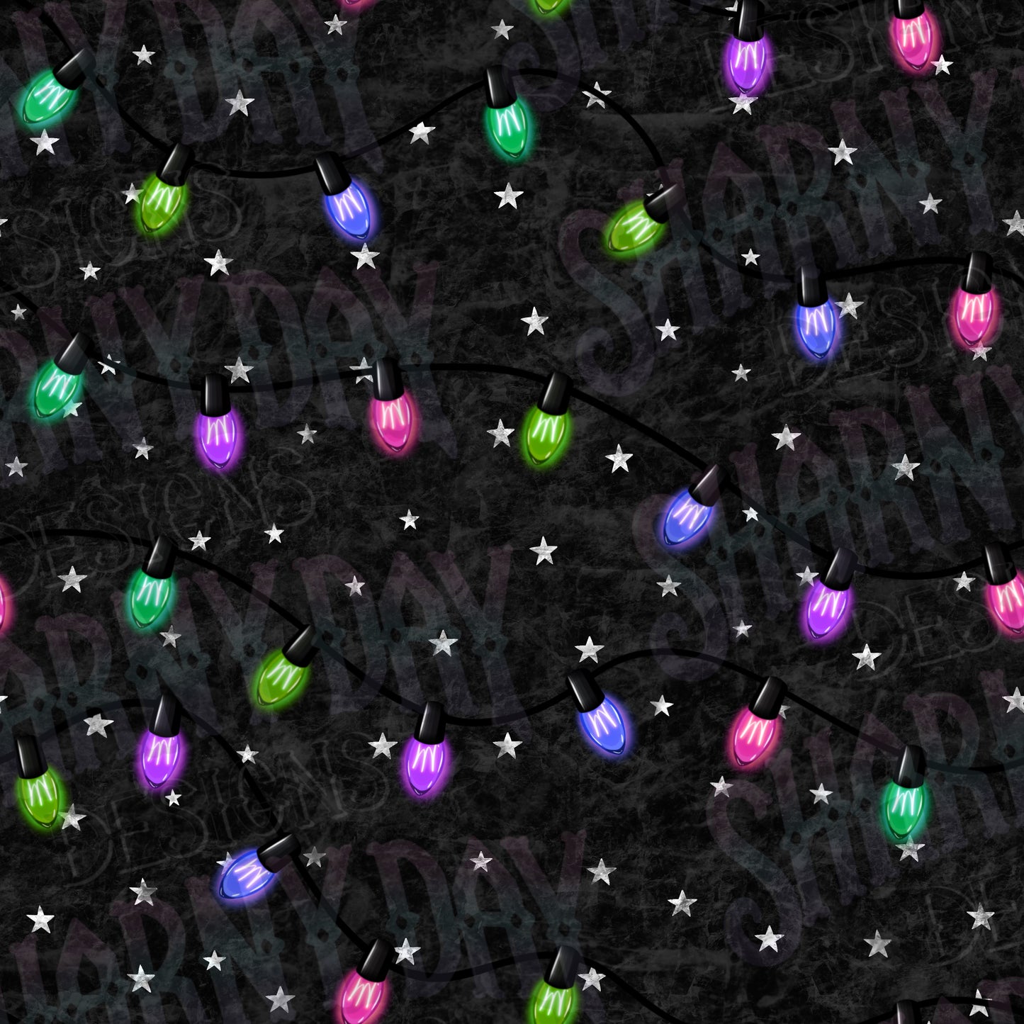 Festive Lights Co Ord non-exclusive Seamless Pattern Design