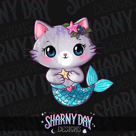 Kawaii Kitty Mermaids non-exclusive PNG