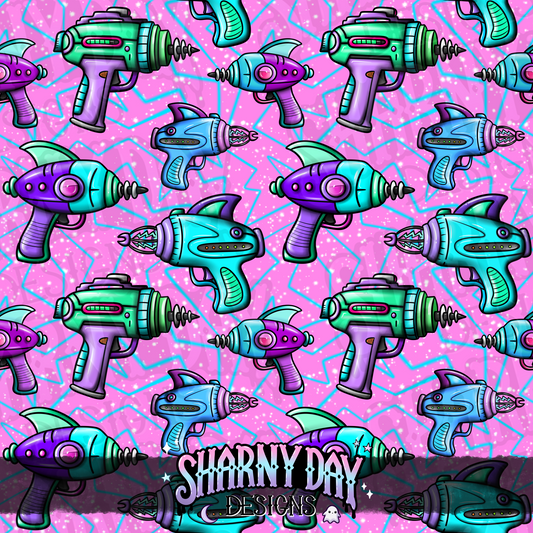 Rayguns Exclusive Seamless Pattern Design