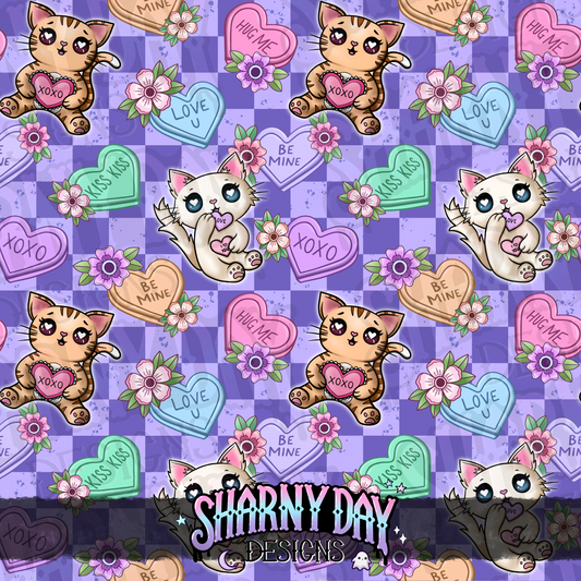 Kitty Sweethearts Exclusive Seamless Pattern Design
