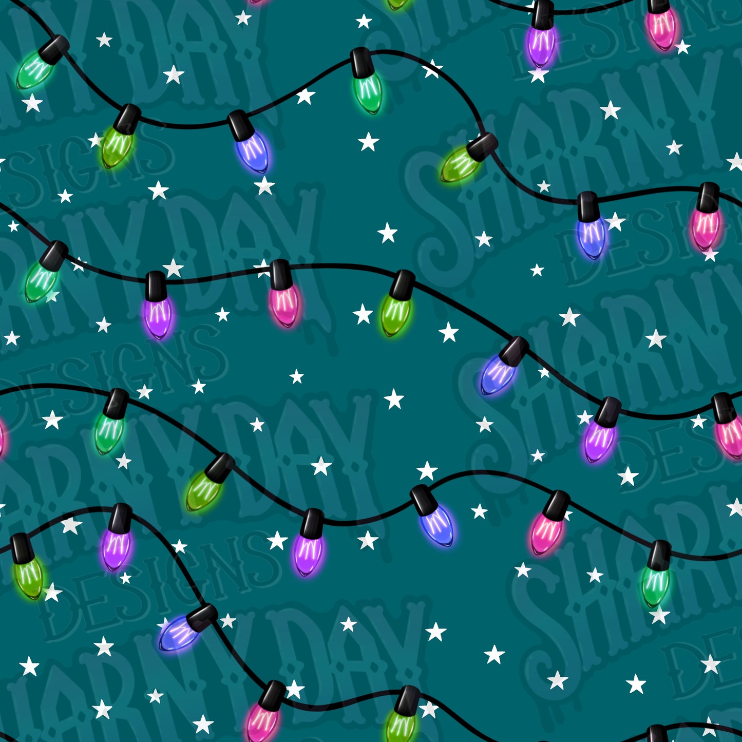Festive Lights Co Ord non-exclusive Seamless Pattern Design