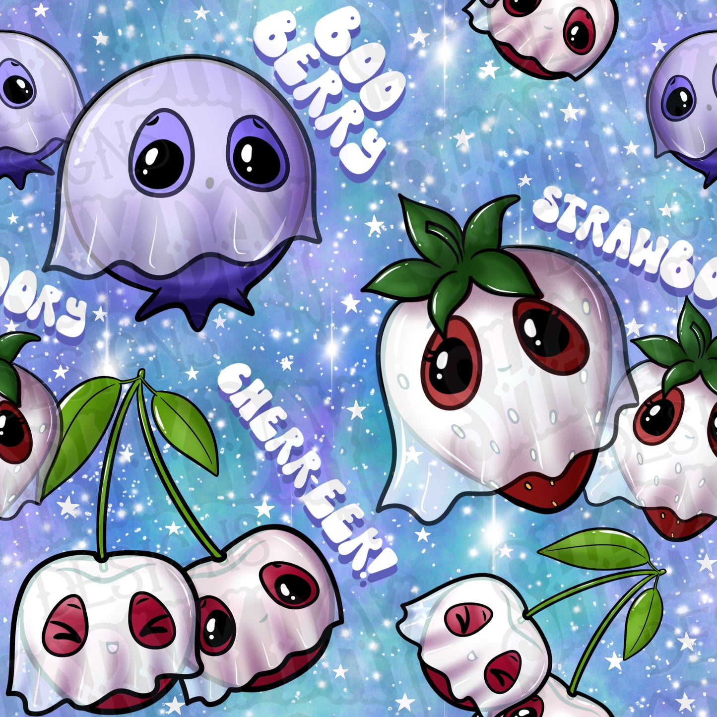 Fruity Boos Exclusive Seamless Pattern Design