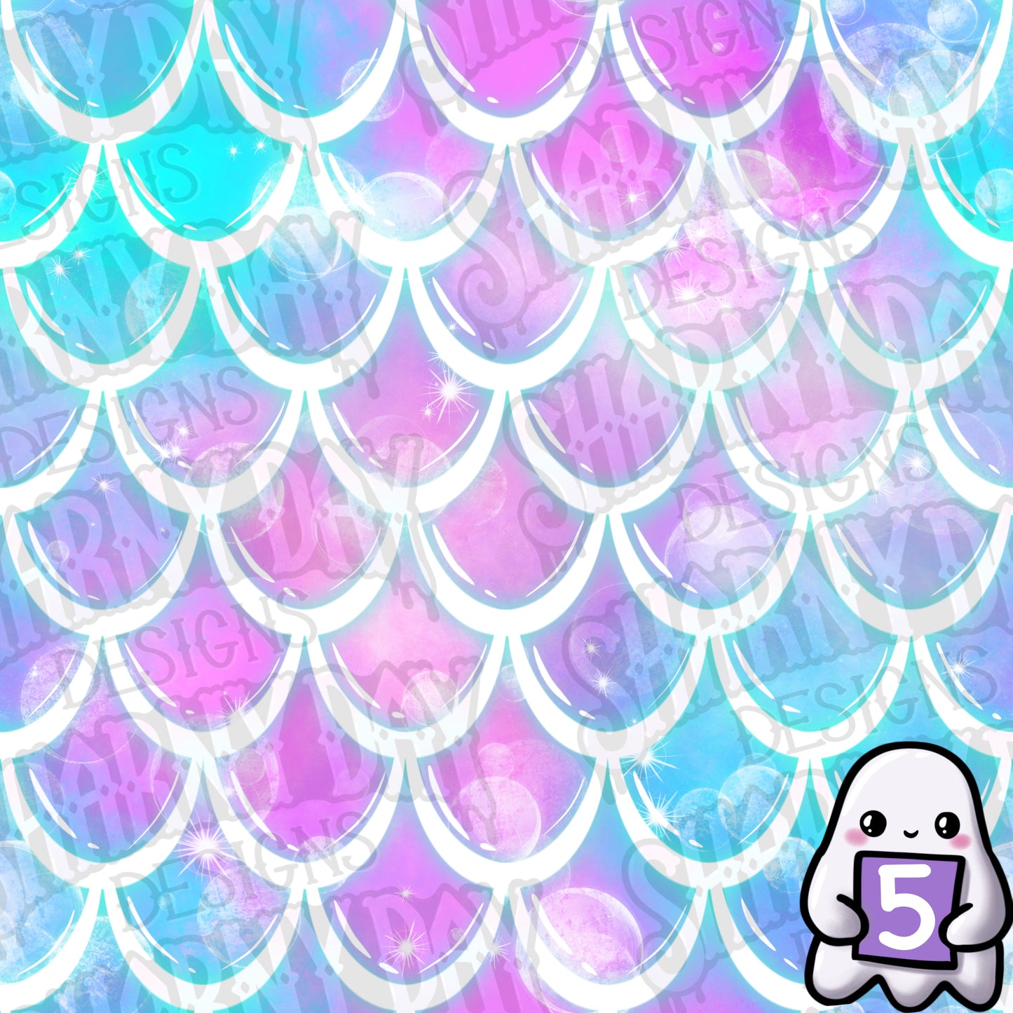 Mermaid Scales Exclusive Seamless Pattern