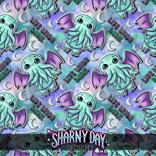 HEXTOBER - Eldritch Kawaii Cthulhu Limited Exclusive Seamless Pattern