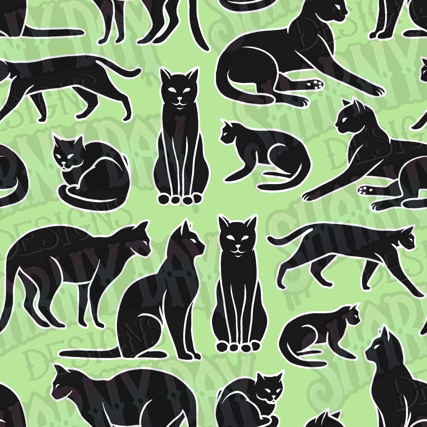 Never too Many Cats Exclusive Seamless Pattern
