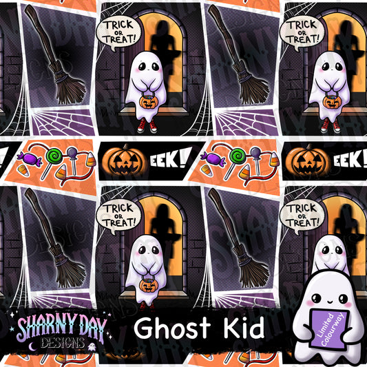 Ghost Kid Limited Exclusive Seamless Pattern