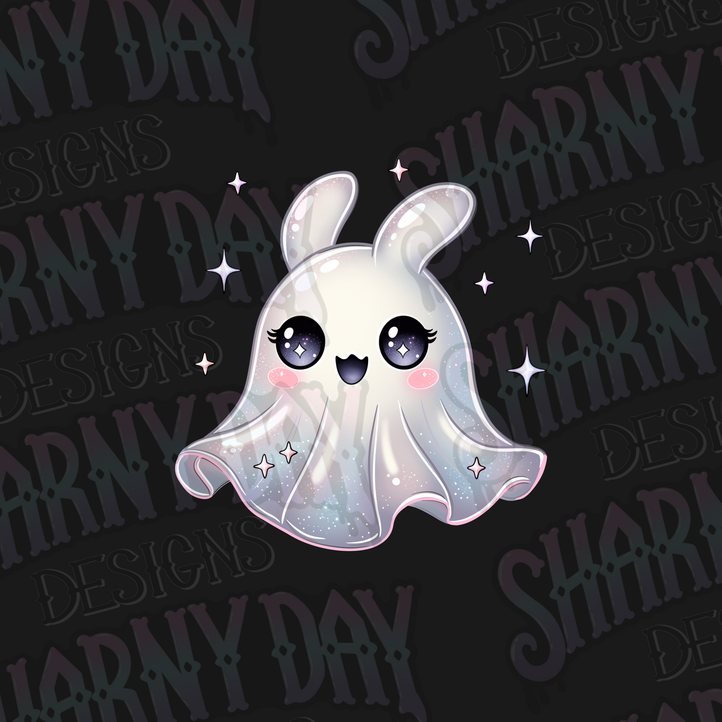 Kawaii Ghost Bunny non-exclusive PNG