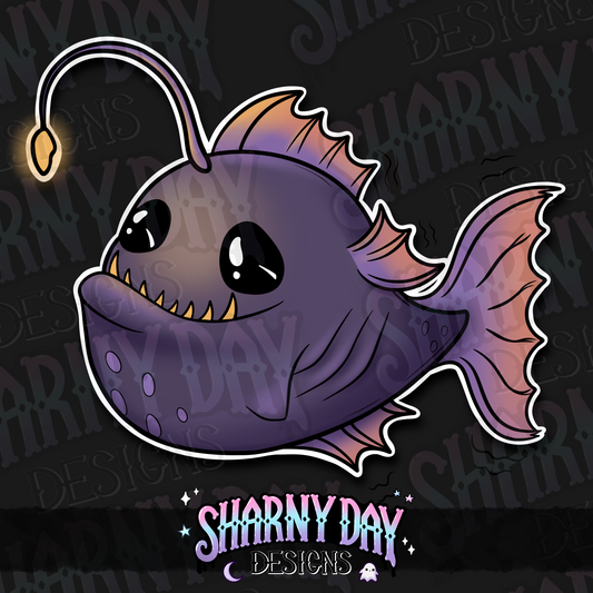 Cute Angler Fish non-exclusive PNG