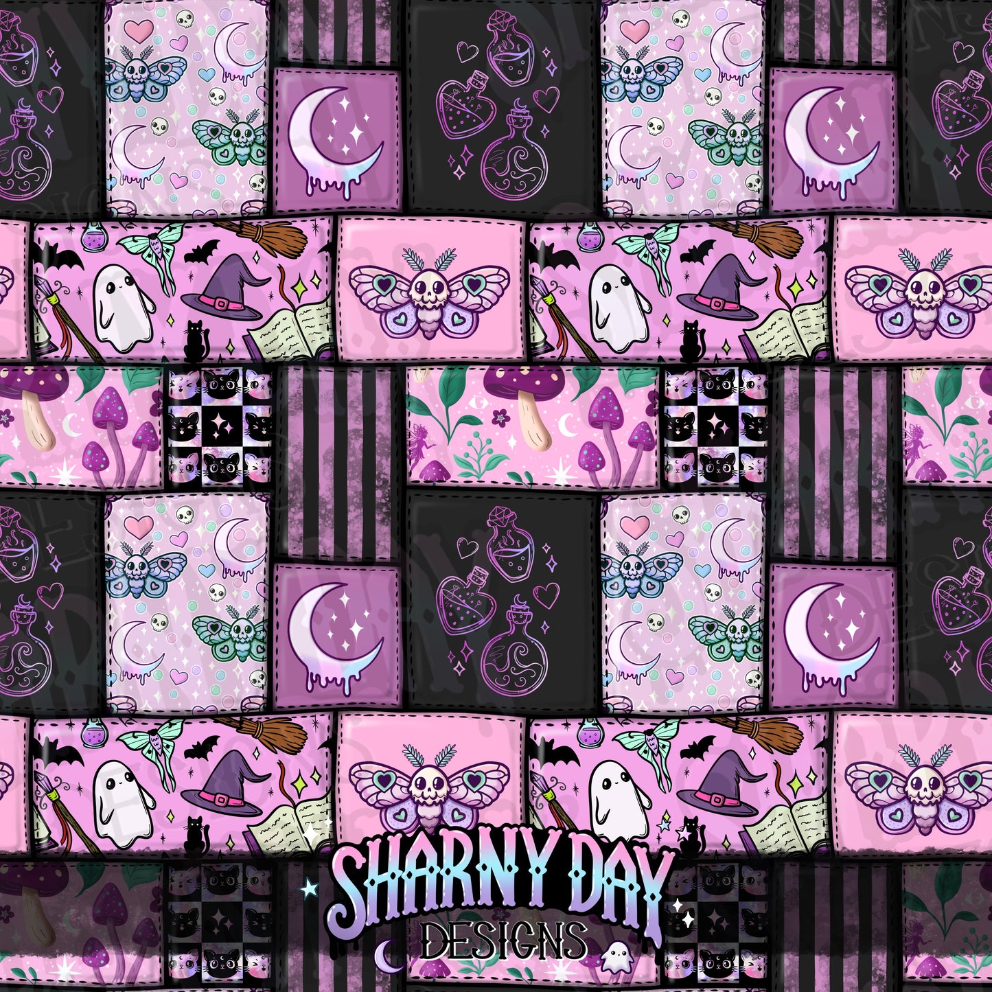 HEXTOBER - Patchwork Magic non-exclusive Seamless Pattern Design