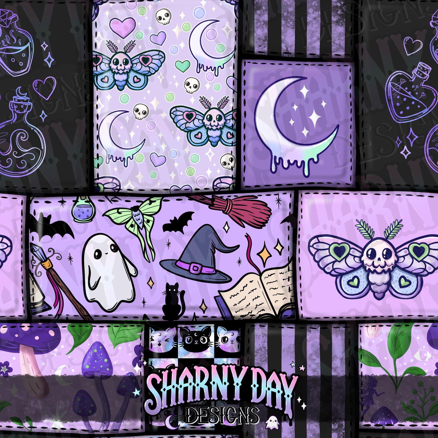 HEXTOBER - Patchwork Magic non-exclusive Seamless Pattern Design