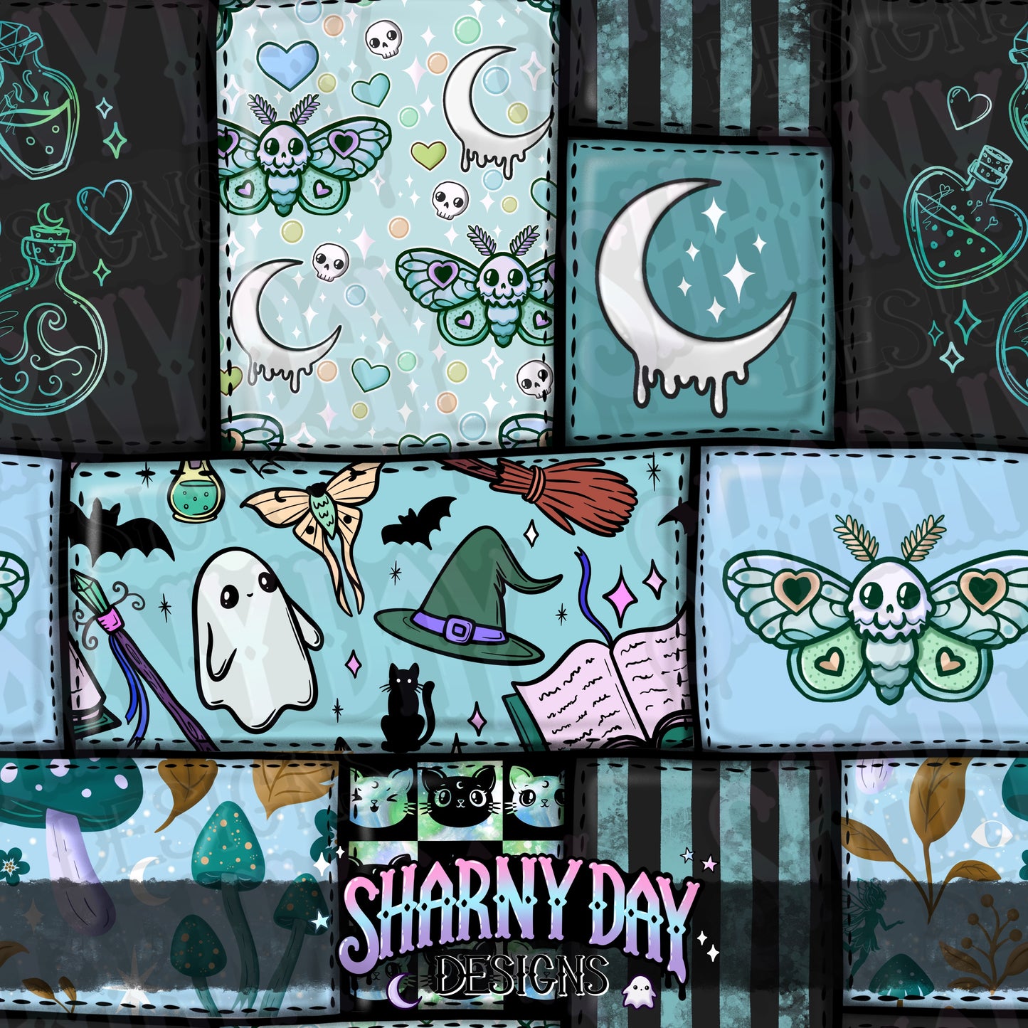 HEXTOBER - Patchwork Magic non-exclusive Seamless Pattern Design